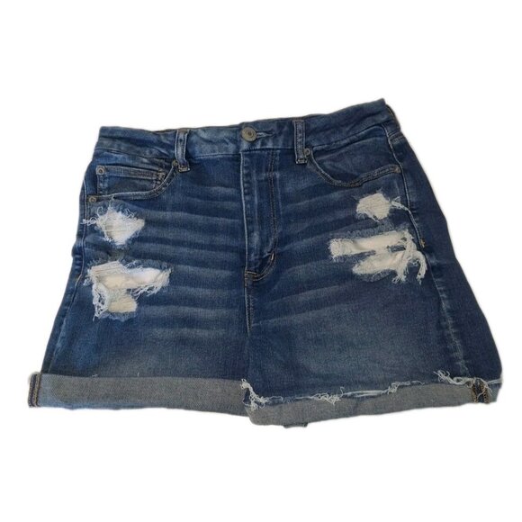 American Eagle Womens Sz 12 Blue Ne(x)t Level Stretch 32x2 Hi-rise Shortie - Picture 1 of 6